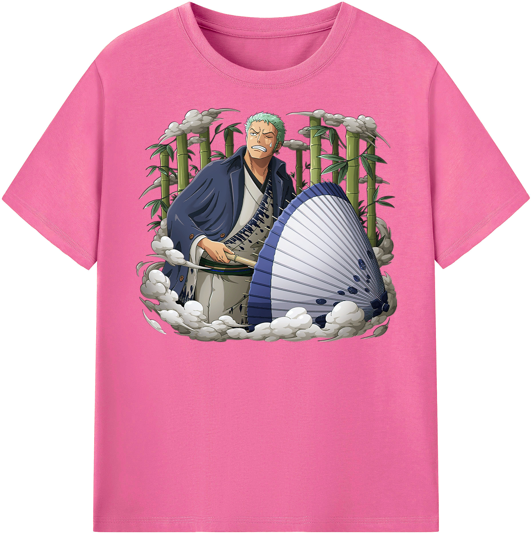 ワンピース ロロノア・ゾロ ONE PIECE Roronoa Zoro レディースカジュアルプリントTシャツ（綿100％）